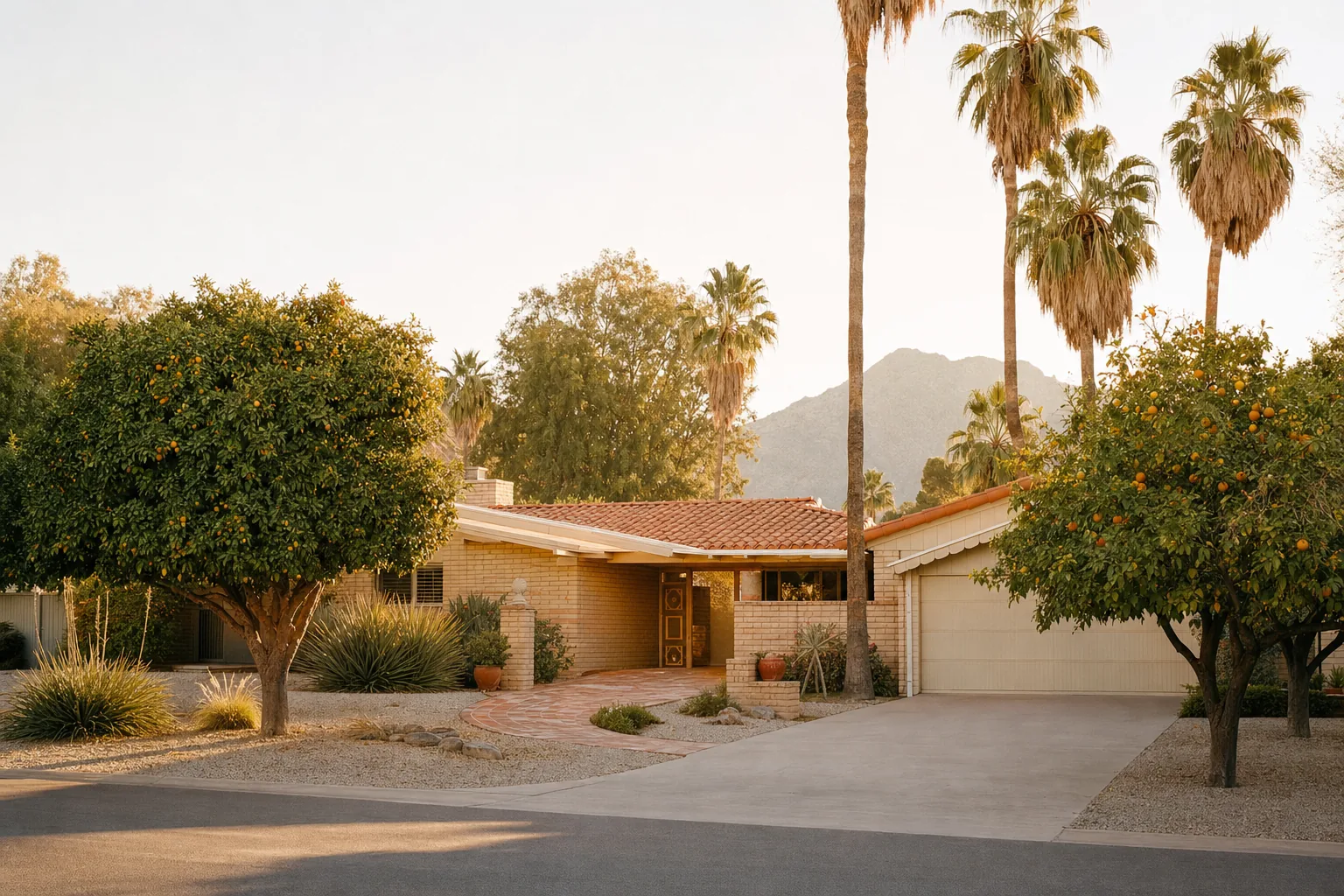 Older ranch home on a large lot in Scottsdale — a typical luxury teardown candidate